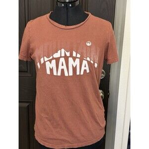 Bandit Brand Women's Distressed Rust Mountain Mama Graphic Tee Medium